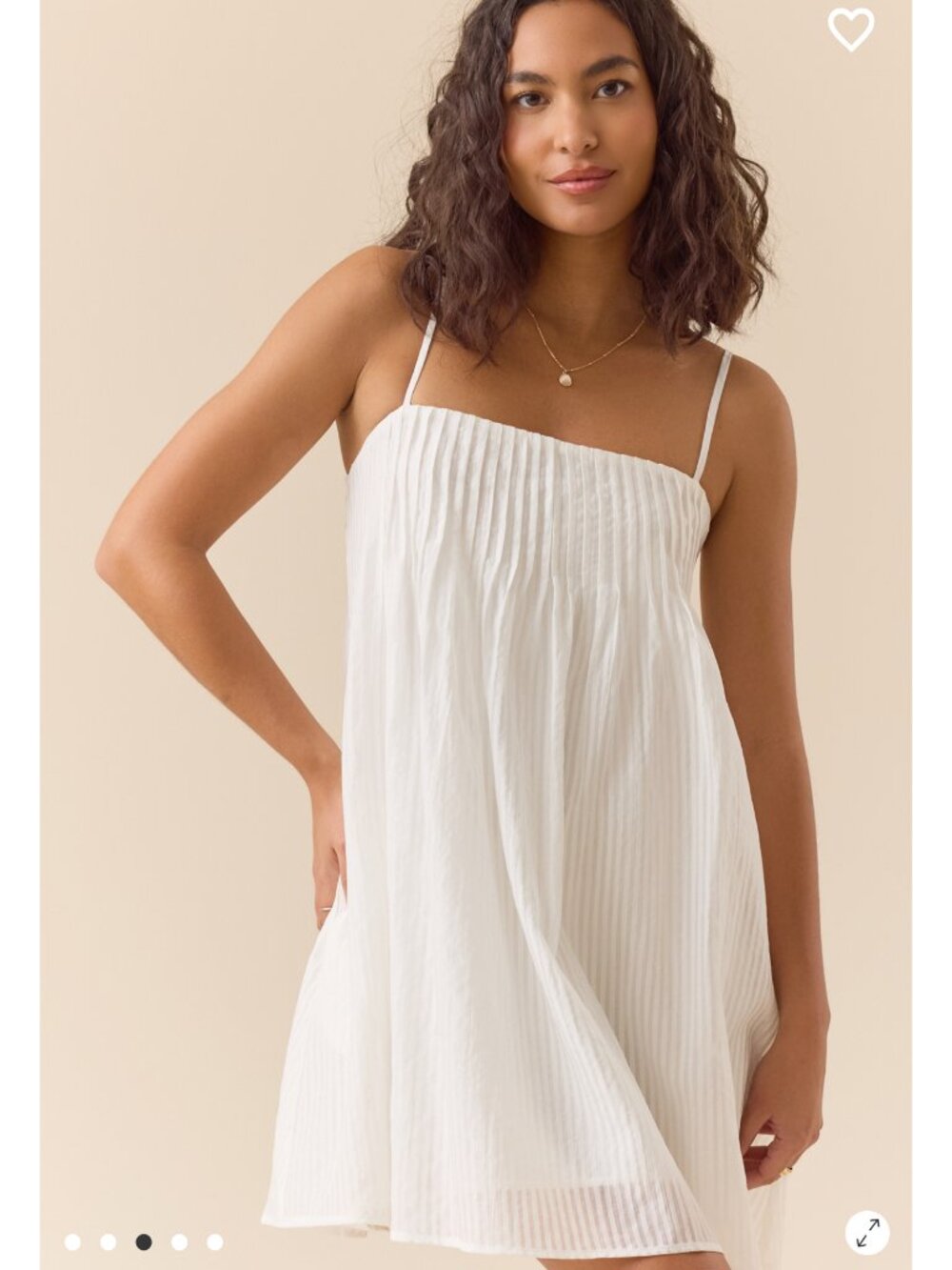 Junne Mini Dress Altar’d State White Summer Dress NWT - Picture 3 of 5